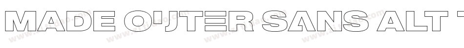 MADE Outer Sans Alt Thin PERSONAL USE字体转换